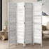 4 Panel Room Divider Timber Wooden Fold White