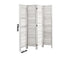 4 Panel Room Divider Timber Wooden Fold White