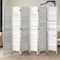 6 Panel Room Divider Timber Wooden Fold White