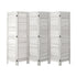 6 Panel Room Divider Timber Wooden Fold White