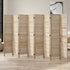 8 Panel Room Divider Timber Wooden Natural