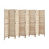 8 Panel Room Divider Timber Wooden Natural
