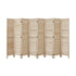 8 Panel Room Divider Timber Wooden Natural