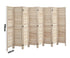 8 Panel Room Divider Timber Wooden Natural