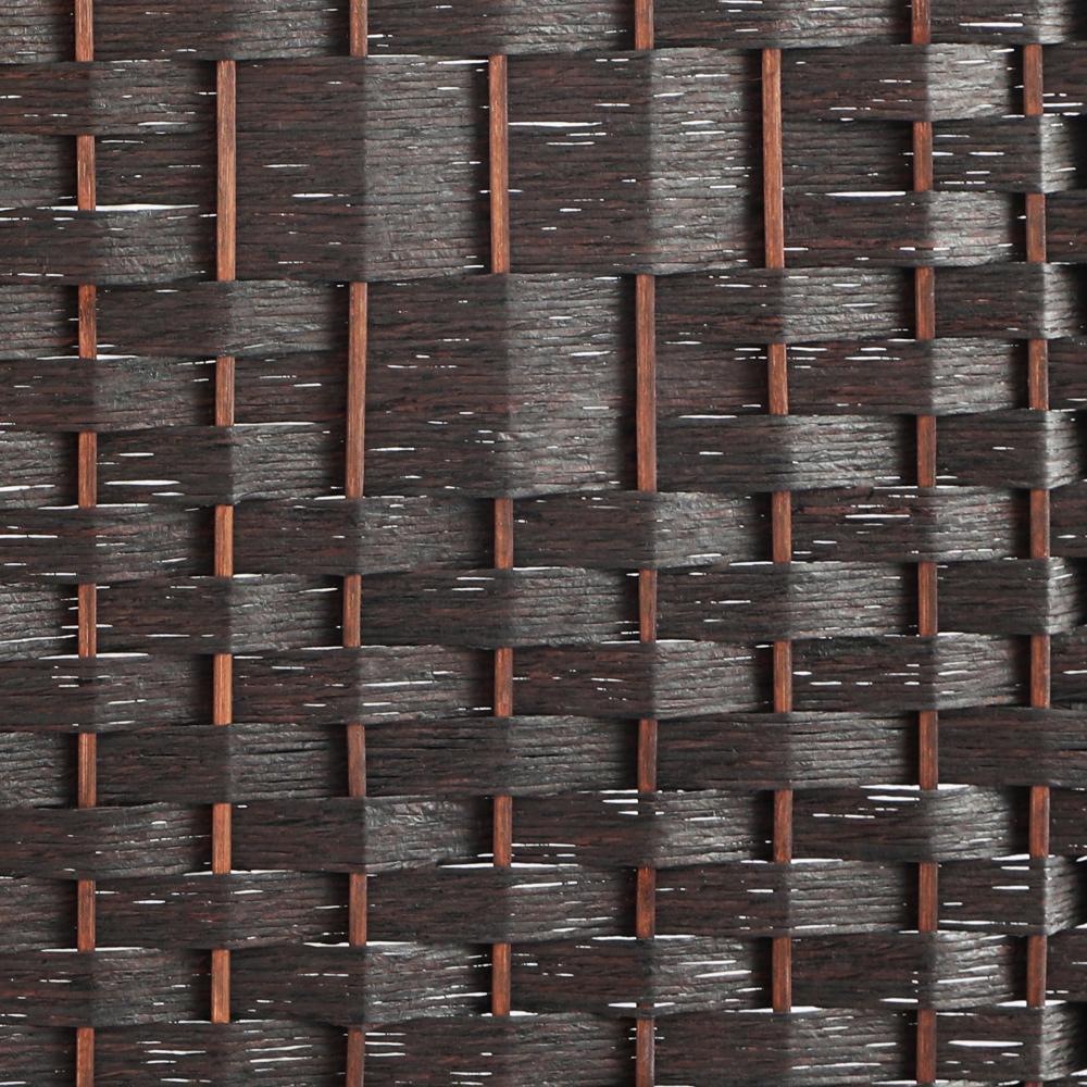 4 Panel Room Divider Privacy Screen Brown