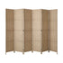 6 Panel Room Divider Privacy Screen Wood