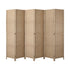 6 Panel Room Divider Privacy Screen Wood