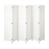 6 Panel Room Divider Privacy Screen White