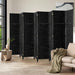 8 Panel Room Divider Privacy Screen Black