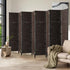 8 Panel Room Divider Privacy Screen Brown