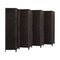 8 Panel Room Divider Privacy Screen Brown
