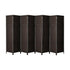 8 Panel Room Divider Privacy Screen Brown
