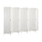 8 Panel Room Divider Privacy Screen White