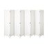 8 Panel Room Divider Privacy Screen White
