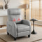 Massage Recliner Chair Small Recliner Sofa for Adults Fabric Grey