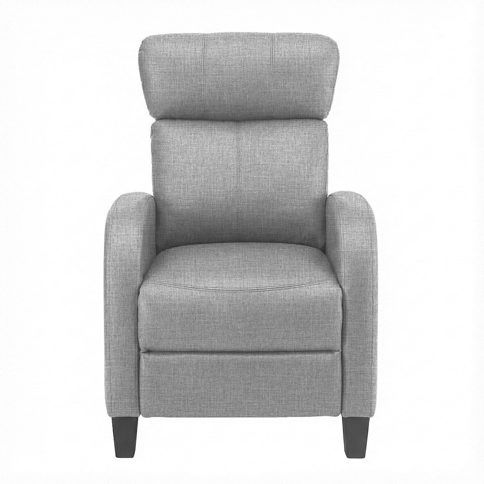 Massage Recliner Chair Small Recliner Sofa for Adults Fabric Grey