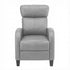 Massage Recliner Chair Small Recliner Sofa for Adults Fabric Grey