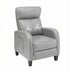 Massage Recliner Chair Small Recliner Sofa for Adults Fabric Grey