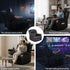 Manual Massage Recliner Chair for Living Room, Leather Sofa Lounge Reclining Chair with 2 USB Port, 160° Recline Reading Chair with 20CM Wide Armrests, 8 Point Vibration & Lumbar Heat, Black