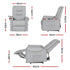 Recliner Chair Lift Assist Chair Leather Grey
