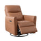 Power Recliner Chair with 240° Swivel, LED Lights & USB/Type‑C Ports – Brown