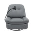 Manual Swivel Rocker Recliner with USB Ports Rocking Chair Nursery Sofa Lounge