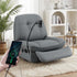 Manual Swivel Rocker Recliner with USB Ports Rocking Chair Nursery Sofa Lounge