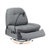 Manual Swivel Rocker Recliner with USB Ports Rocking Chair Nursery Sofa Lounge
