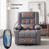 Artiss Lift Recliner Chair Grey – Massage & Heat, Electric, USB, Cup Holders