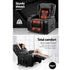 Artiss Heated Massage Lift Recliner Chair with 8 Points & Cup Holders – Black