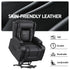 Power Lift Recliner Chair with Massage and Heat for Elderly, Electric Sofa Reclining Chair with USB and Phone Holder, PU Leather Comfy Armchair for Living Room, 2 Cup Holder & 4 Pockets, Black