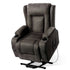 Artiss Electric Lift Recliner Chair Heated Massage Suede Fabric Grey