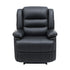Manual Recliner Chair Leather Reclining Sofa with 16color Led Black