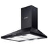 600mm Range Hood – Wall Mounted, Strong Suction, 3‑Speed, LED, Black