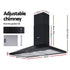 900mm Range Hood – Wall Mounted, Strong Suction, 3‑Speed, LED, Black