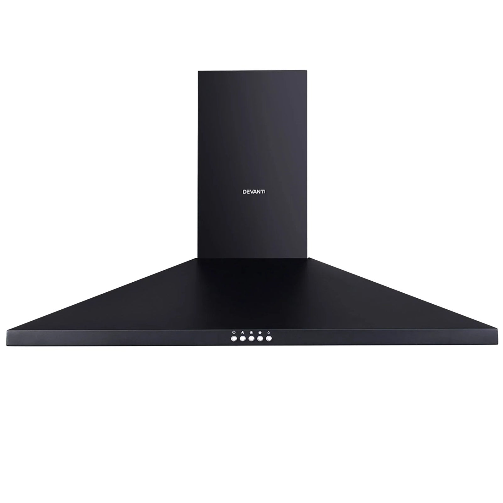 900mm Range Hood – Wall Mounted, Strong Suction, 3‑Speed, LED, Black