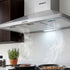 900mm Range Hood – Stainless Steel, 3‑Speed, Triple Filters, LED Light