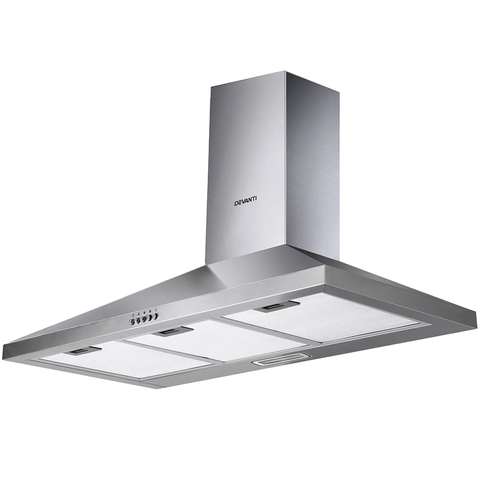 900mm Range Hood – Stainless Steel, 3‑Speed, Triple Filters, LED Light
