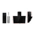 Angled Range Hood – 900mm Side‑Draft, Black Glass, 1150m³/h, Touch Control