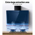 Angled Range Hood – 900mm Side‑Draft, Black Glass, 1150m³/h, Touch Control