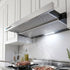 600mm Sliding Range Hood – Auto On/Off, 450m³/h, 2‑Speed, Stainless Steel