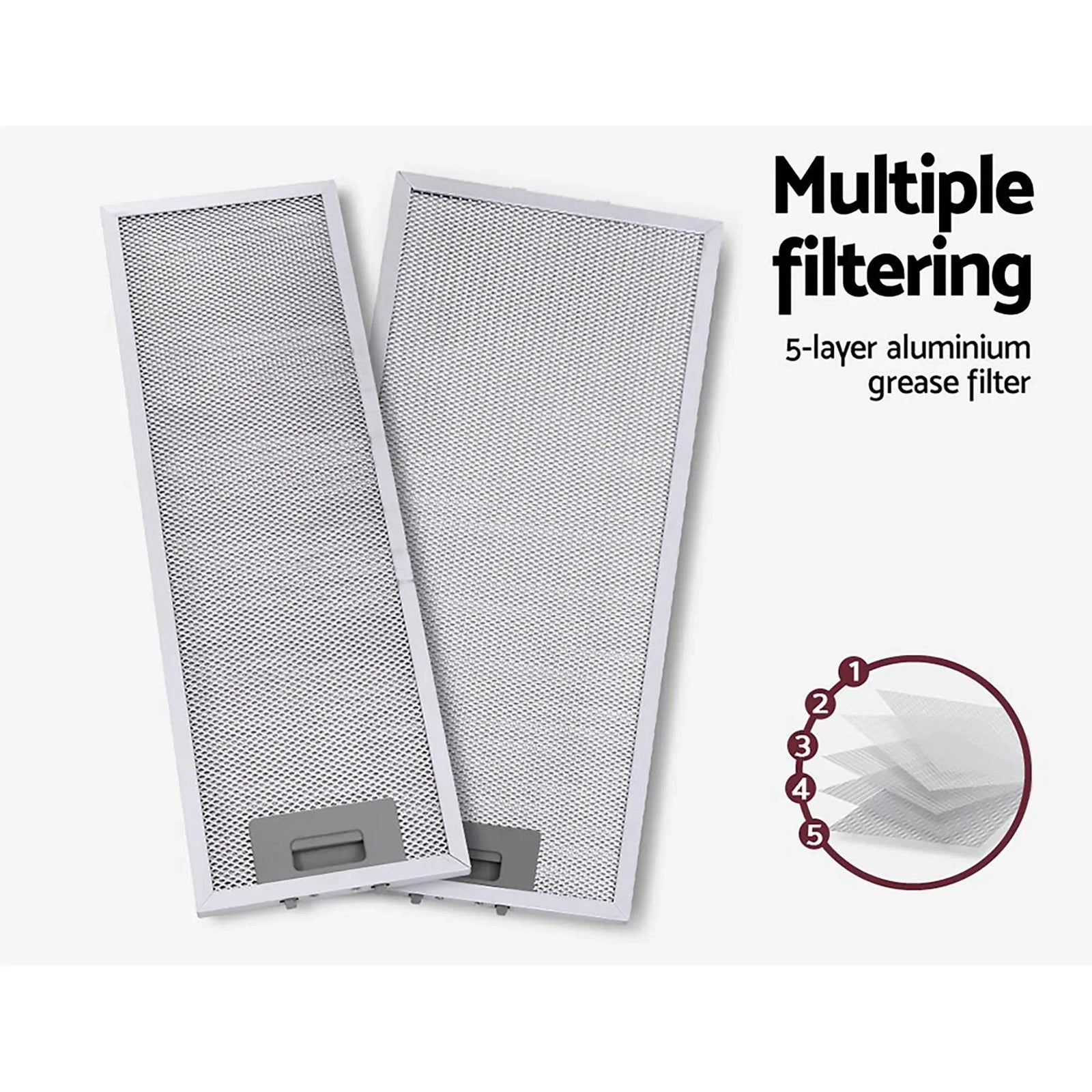 600mm Sliding Range Hood – Auto On/Off, 450m³/h, 2‑Speed, Stainless Steel