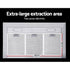 90cm Range Hood Black Glass Wall Mounted Kitchen Exhaust Fan