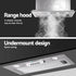 520mm Undermount Range Hood – Stainless Steel, 420m³/h, 3‑Speed, LED
