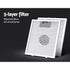 900mm Range Hood – Stainless Steel & Glass, 14m³/min, 3‑Speed, LED Lights