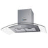 900mm Range Hood – Stainless Steel & Glass, 14m³/min, 3‑Speed, LED Lights