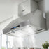 900mm Range Hood 3-Speed Fan LED Display Remote Control