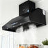1200mm Commercial BBQ Range Hood Dual Motor W/ Remote Control Black