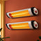 Devanti 2PCS Electric Radiant Strip Heater Outdoor Indoor Patio Infrared Heaters 2000W