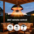 Hanging Infrared Heater – 1500W, IPX4 Outdoor, Carbon Fibre Tube, Ceiling Mount